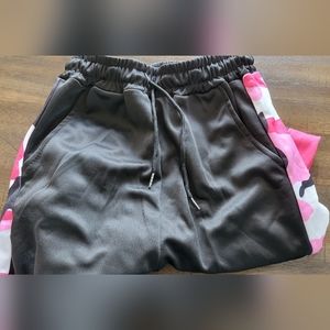 Camo Side Stripe Streetwear Jogger Pants (Size S/XS)